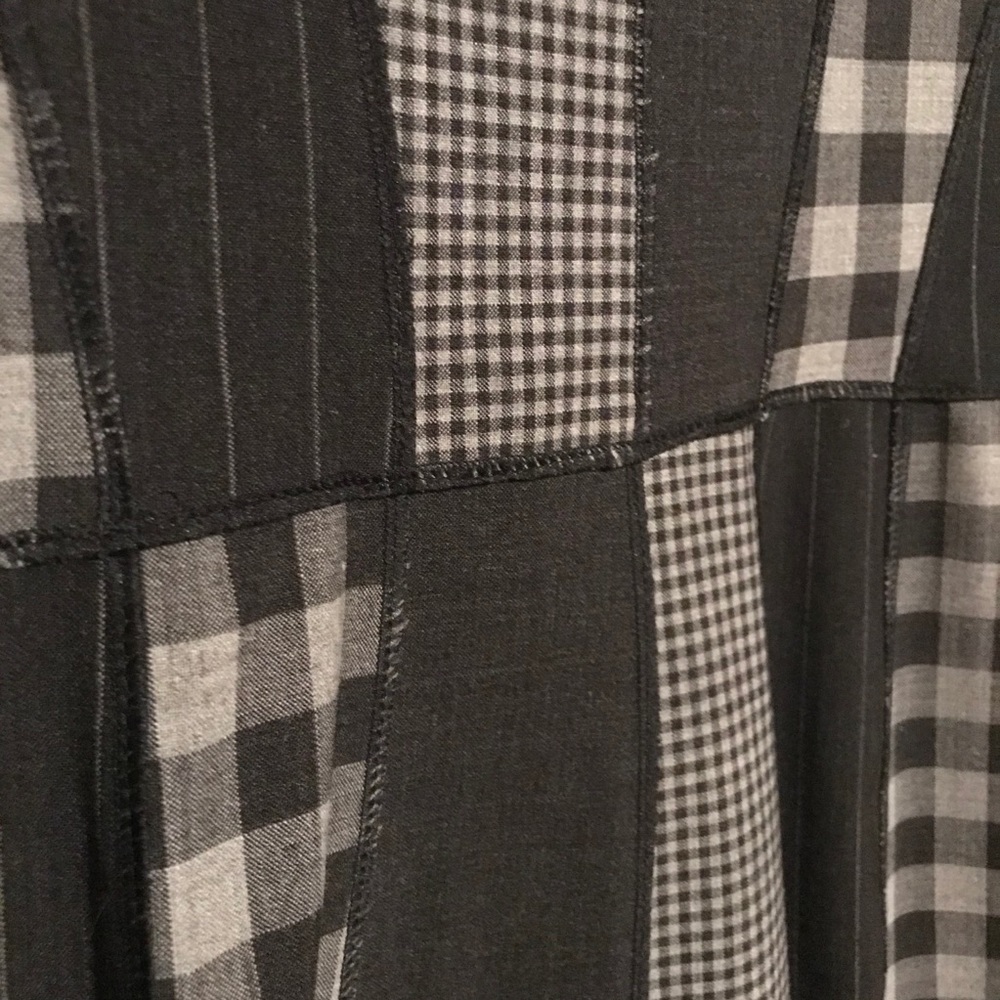 French Vintage Patchwork Mini Dress - image 4